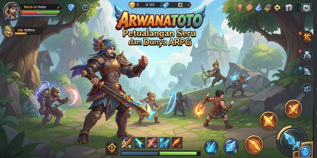 Tampilan gameplay ARPG yang seru dan menantang dari ARWANATOTO.