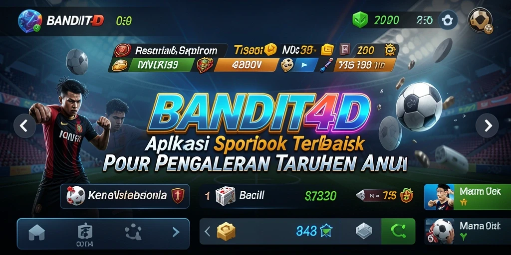 Tampilan gameplay Sportsbook BANDIT4D yang menarik dan interaktif.