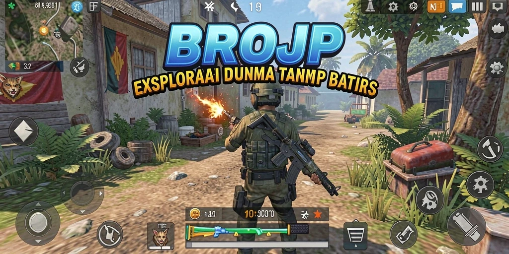 Screenshot menampilkan gameplay BROJP yang mendebarkan dan dunia yang luas.