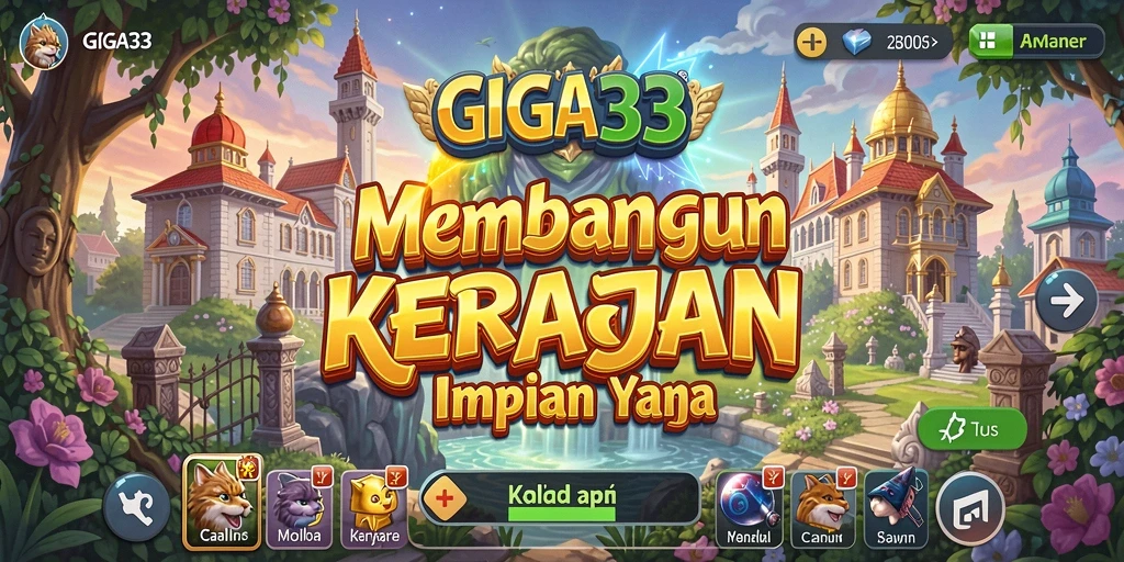 Tampilan gameplay GIGA33 dengan visual menakjubkan dan strategi mendalam.