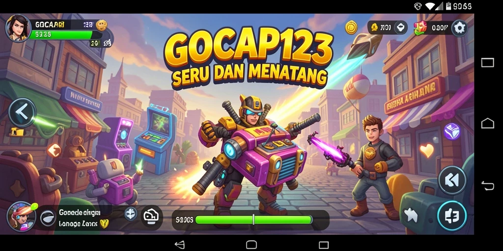 Tampilan utama GOCAP123 dengan gameplay Arcade seru dan menantang.