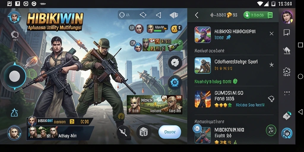 Tampilan antarmuka HIBIKIWIN yang user-friendly dan menarik.