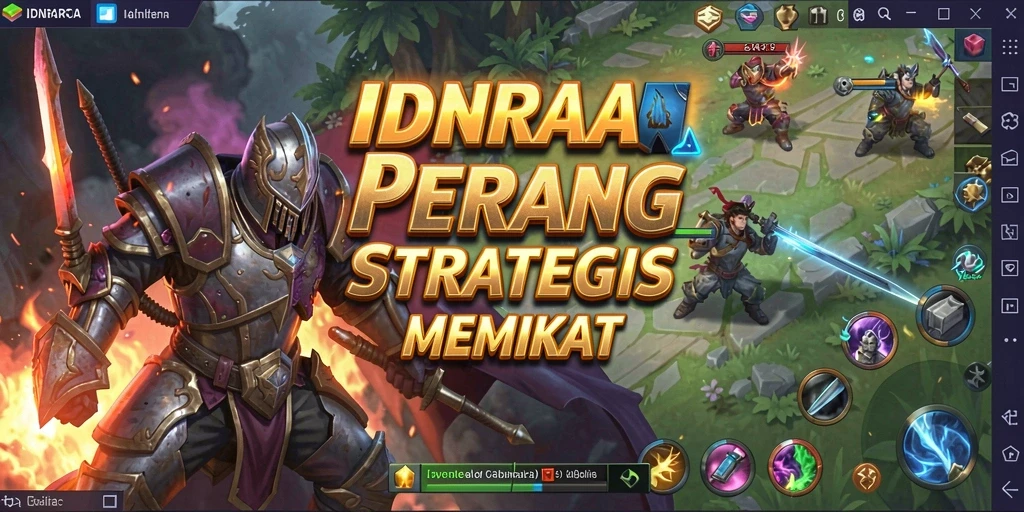Gameplay menegangkan dalam IDNRAJA saat berperang melawan musuh.