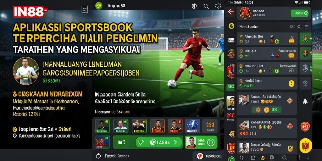Tampilan permainan IN88 dengan berbagai opsi taruhan olahraga.