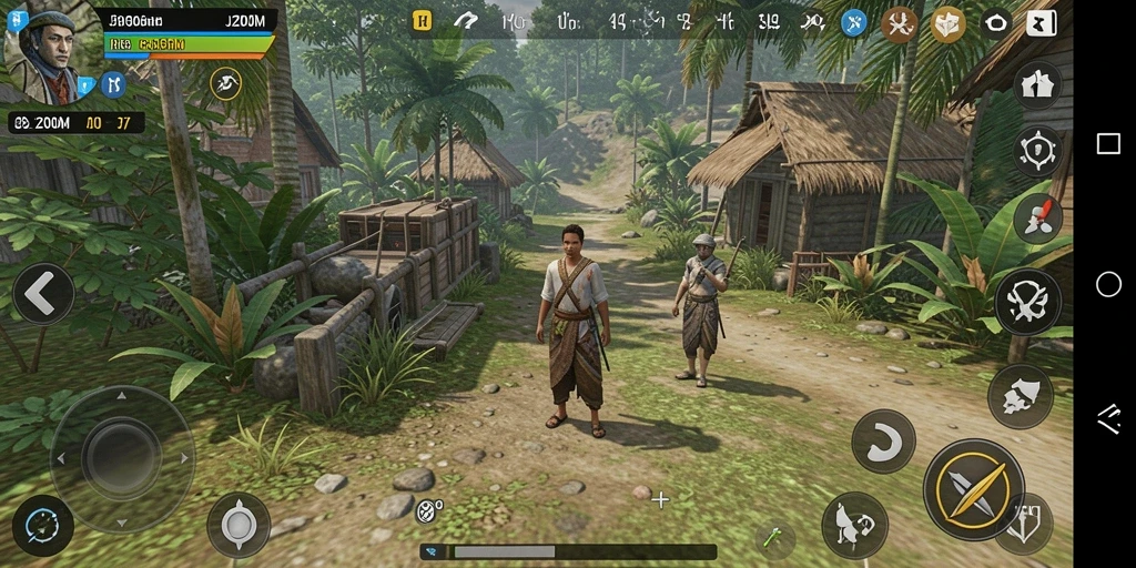 Tampilan gameplay J200M dengan grafik yang mengagumkan dan interaksi yang realistis.