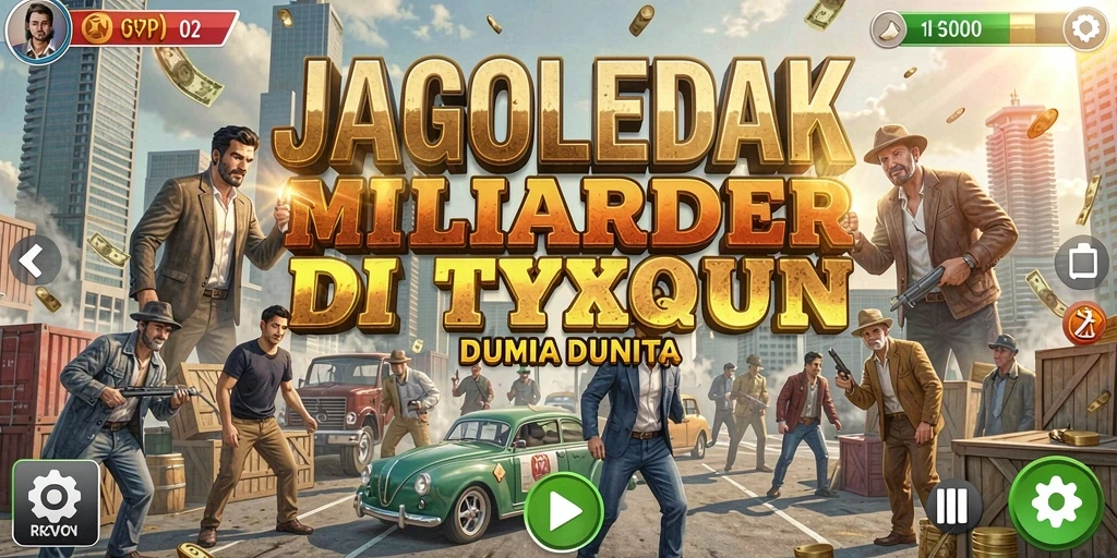 Screenshot JAGOLEDAK menampilkan pengalaman gameplay Tycoon yang mendebarkan.