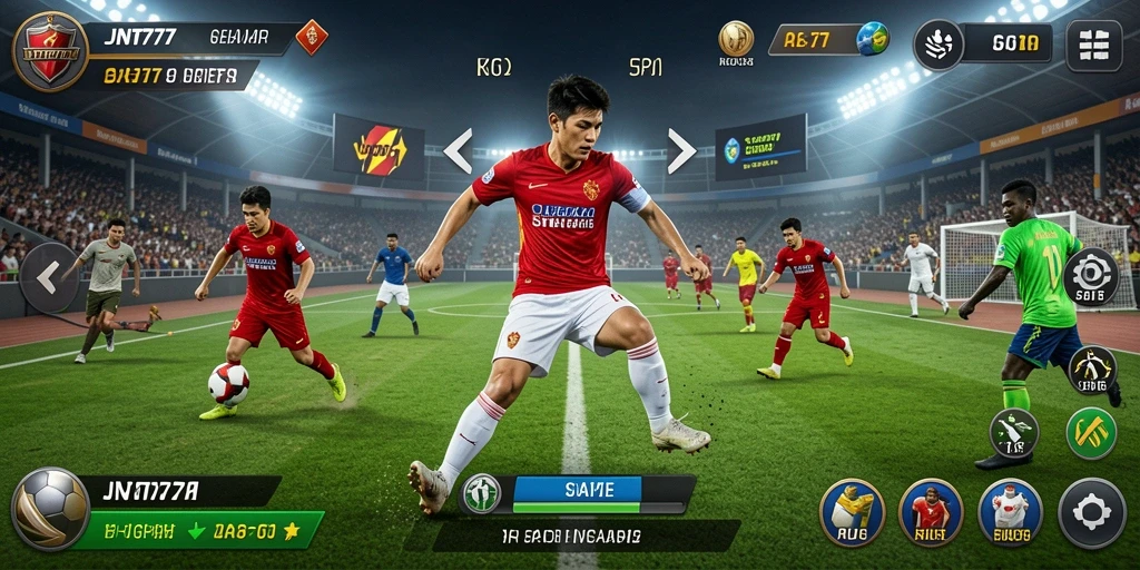 Tampilan menakjubkan dari gameplay JNT777 saat bertanding.