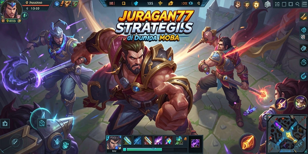Tampilan gameplay seru dalam pertarungan tim di JURAGAN77.