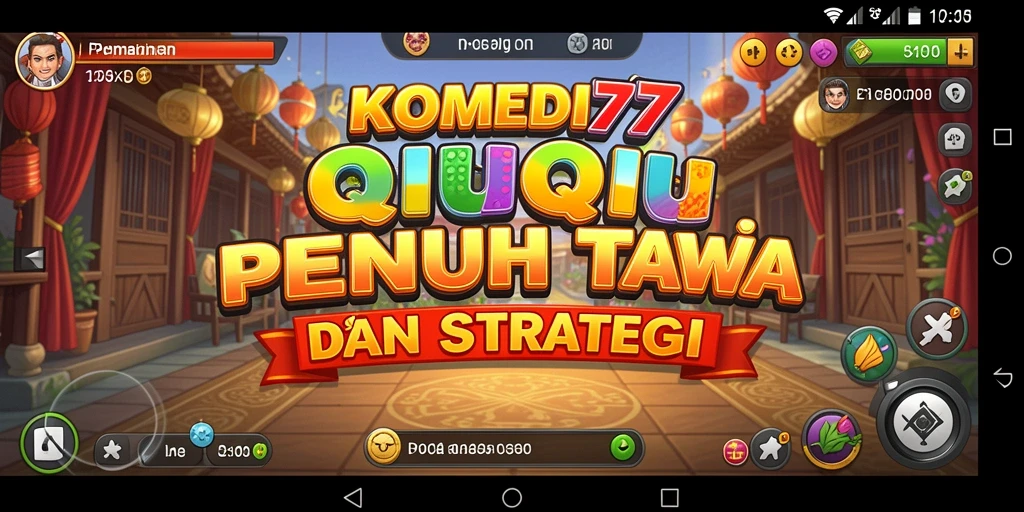 Tampilan gameplay seru dan penuh tawa di KOMEDI77.