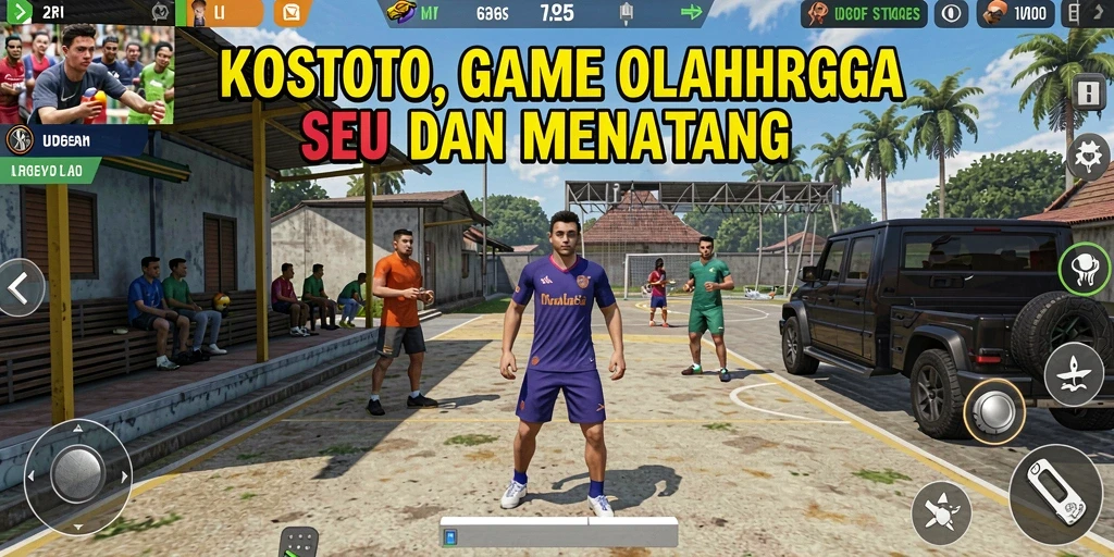 Screenshot KOSTOTO: Menampilkan momen intens dalam pertandingan olahraga.