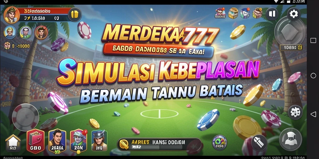 Screenshot gameplay MERDEKA777 yang menampilkan simulasi interaksi pemain