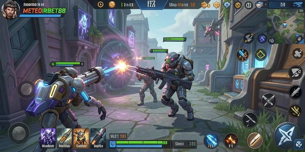 Tampilan gameplay METEORBET88 yang memukau dan interaktif.