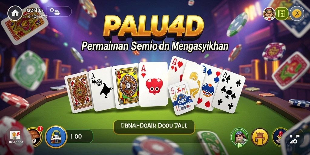 Screenshot gameplay seru dari PALU4D yang menunjukkan tantangan Domino.