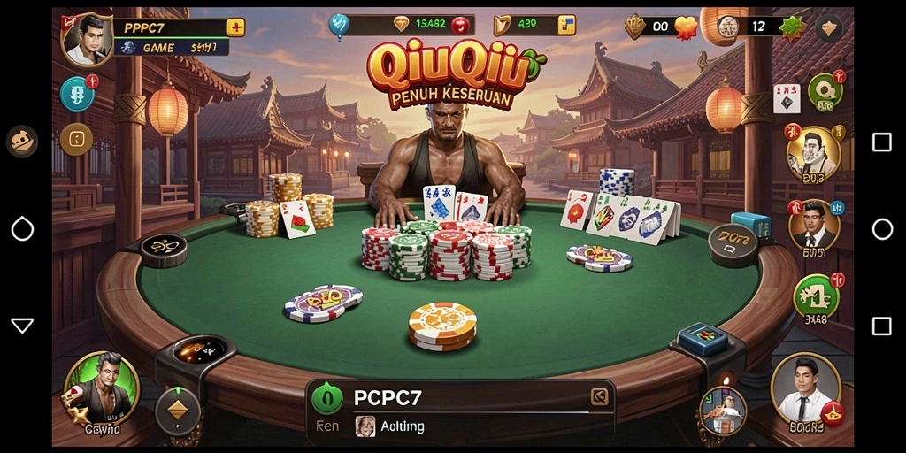Tampilan gameplay PCPC7 yang seru dalam bermain QiuQiu.