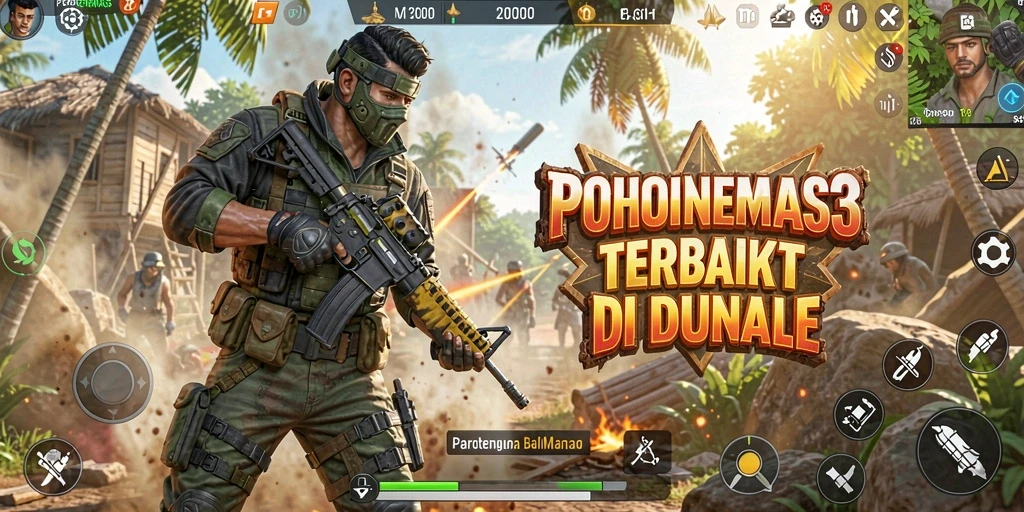 Gameplay intens POHONEMAS33 dalam aksi Battle Royale.