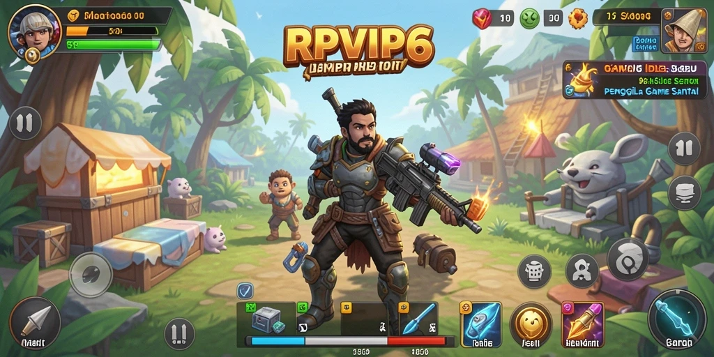 Tampilan gameplay Idle RPVIP6 yang menarik dan menyenangkan.