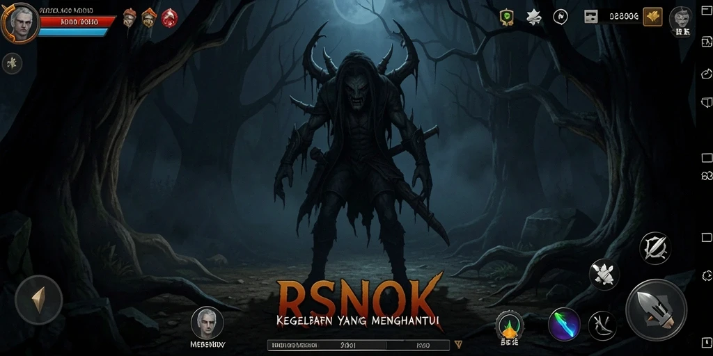 Gameplay menyeramkan dalam RSNOK yang menghadirkan momen menegangkan.
