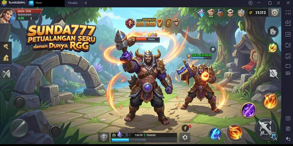 Tampilan gameplay SUNDA777 yang menakjubkan dalam dunia RPG.