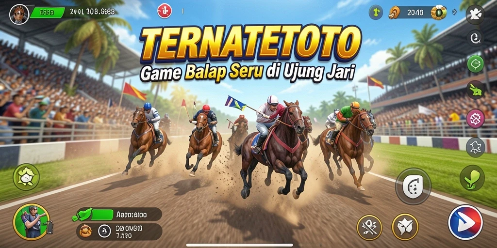 Tampilan menarik dari gameplay balap TERNATETOTO yang penuh aksi.